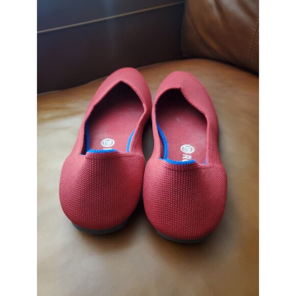Rothy's The Flat Ballet Red Knit Classic Casual Shoes Women’s US 11 EU 41.5 EUC - Picture 3 of 10
